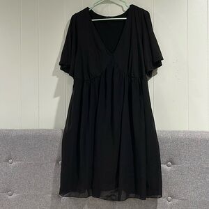 Black Over the Knee Dress